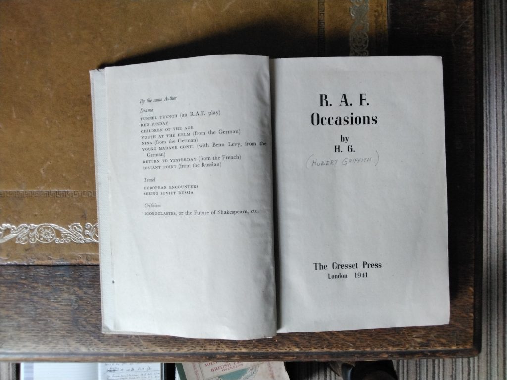 R.A.F. Occasions by Hubert Griffith