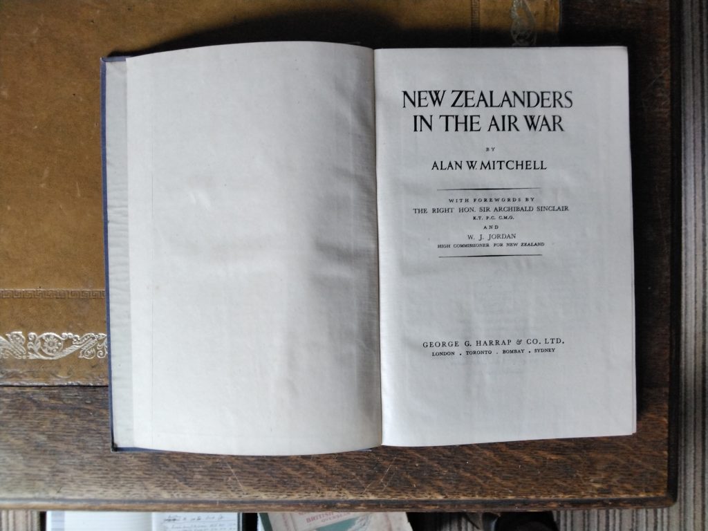 New Zealanders in the Air War by Alan W Mitchell